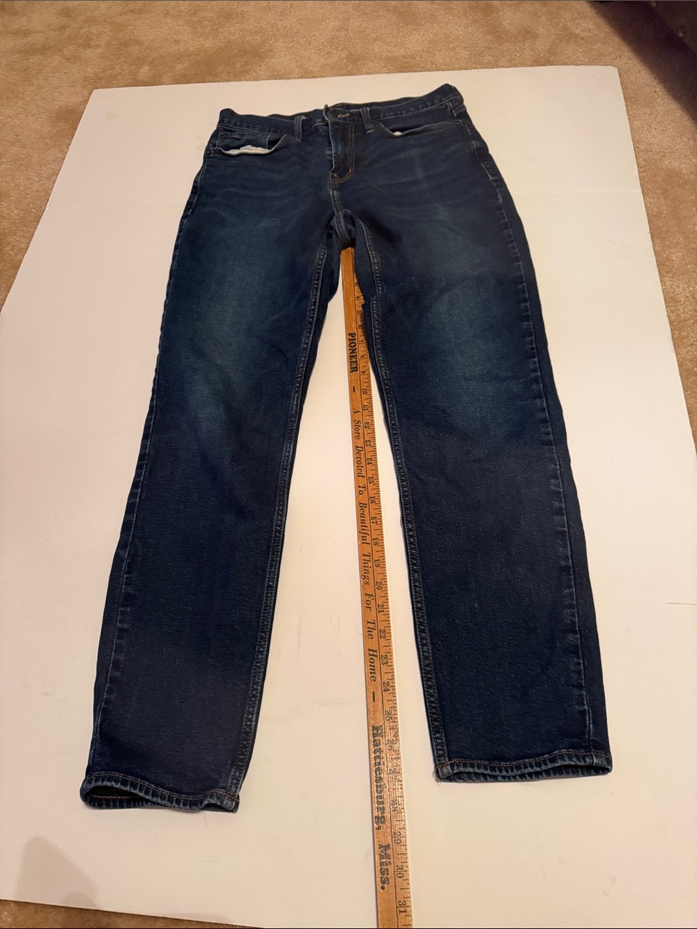 Old Navy Dark Blue Straight-Leg Jeans